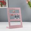 Pink Jewelry Display Props Elegant Jewelry Stand Velvet Fabric Material Jewelry Display Tray for Rings Earring Necklaces