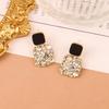 925 Silver Diamond Rhinestone Stud Earrings: Women's Trendy, Versatile Jewelry