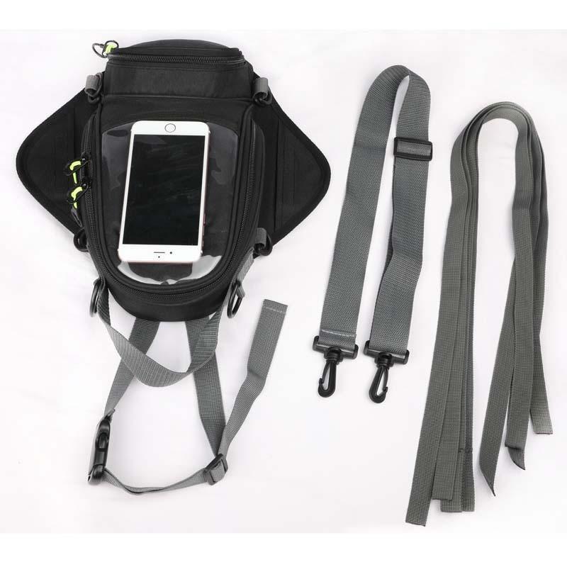 Stylish Waterproof Black Motor Tank Bag Magnetic Motorcycle Bag For Oil Fuel Tank