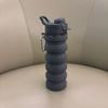 Foldable Silicone Water Bottle 500ml Portable Running Hiking Camping Travel Gym Fitness Outdoor Activities