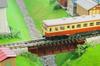 Rokuhan Z gauge R085 Deck girder bridge short azuki bean color