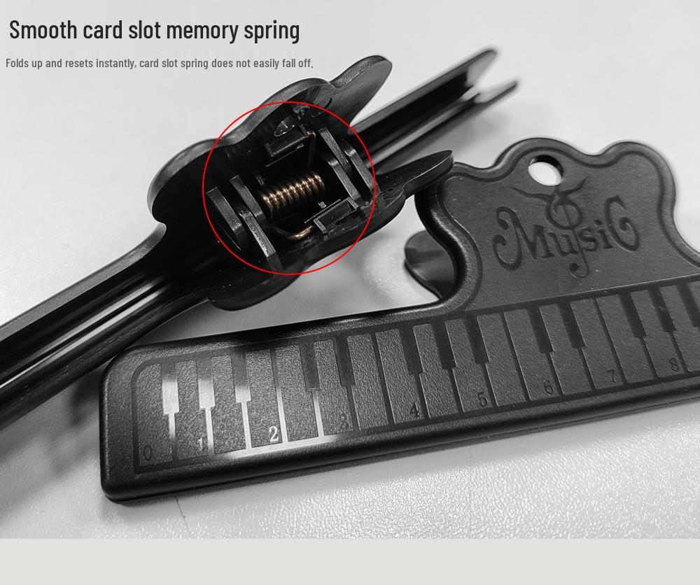 Piano & Guitar Sheet Music Holder with Clips for Songs & Sheets