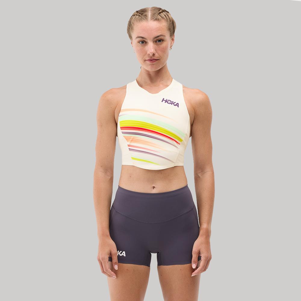 [hoka] Женский спортивный топ Hoka Race Day Crop Bra 1173534P-AFLR XS