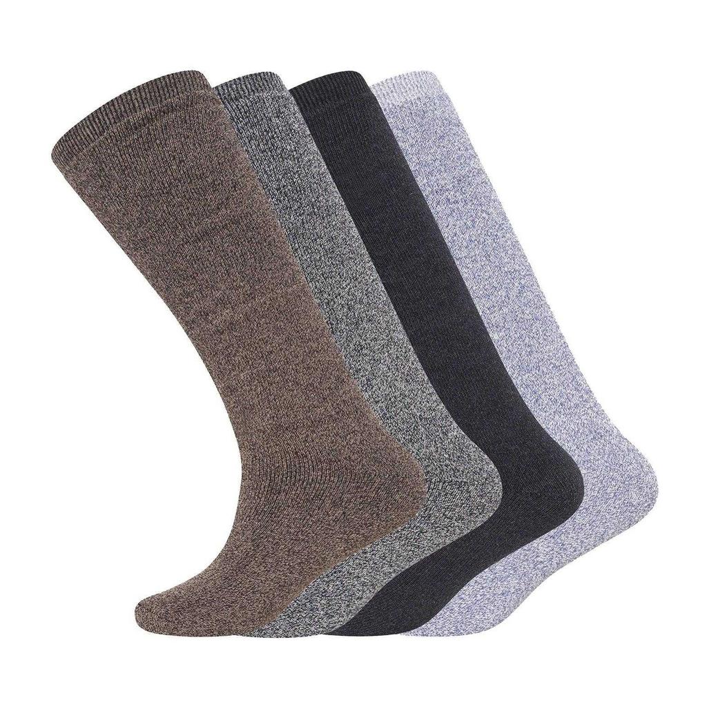 Soxy Mens Plain Mid Calf Socks (Pack of 4)