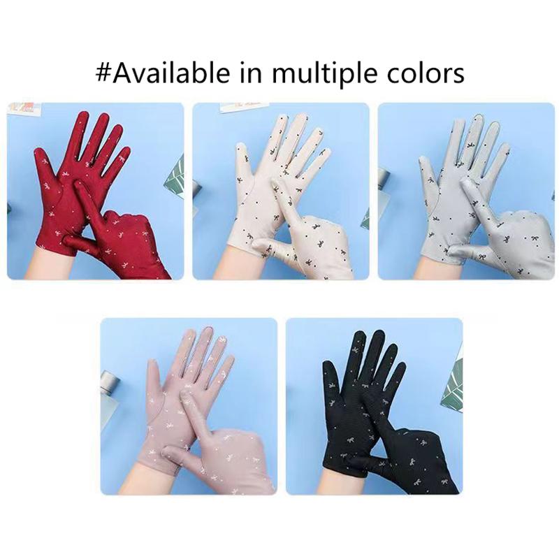 Damen Fahrhandschuhe Sonnenschutzhandschuhe Damen Sommer Atmungsaktive Elastische Sonnenschutzhandschuhe für Dame Mädchen
