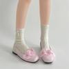 Flower Pink Fairy Wind Flat-bottomed Bag Head Sandals Summer Wear with Skirt Cool Single Shoes