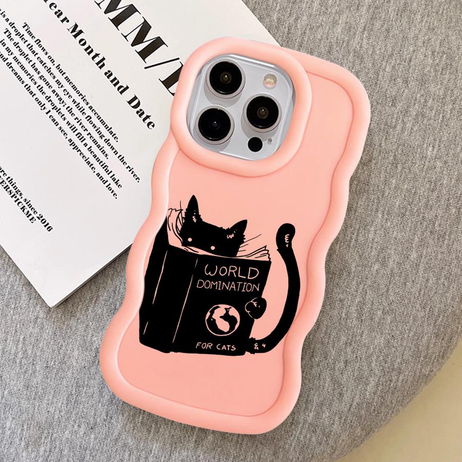 Think Cat Soft Phone Cover Case for iPhone 18 8 17 Air 11 16 Pro Max 15 Plus 12 XR 13 14