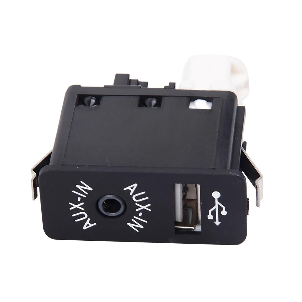 USB AUX Socket Port Plug 84109237653 9237653 for BMW 1 3 5 6 7 Series X1 X3 X5 X6 Z4 & MINI, Black+White Replacement Cover