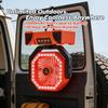 20000mAh rechargeable remote control camping fan | portable outdoor tent fan with hook and light