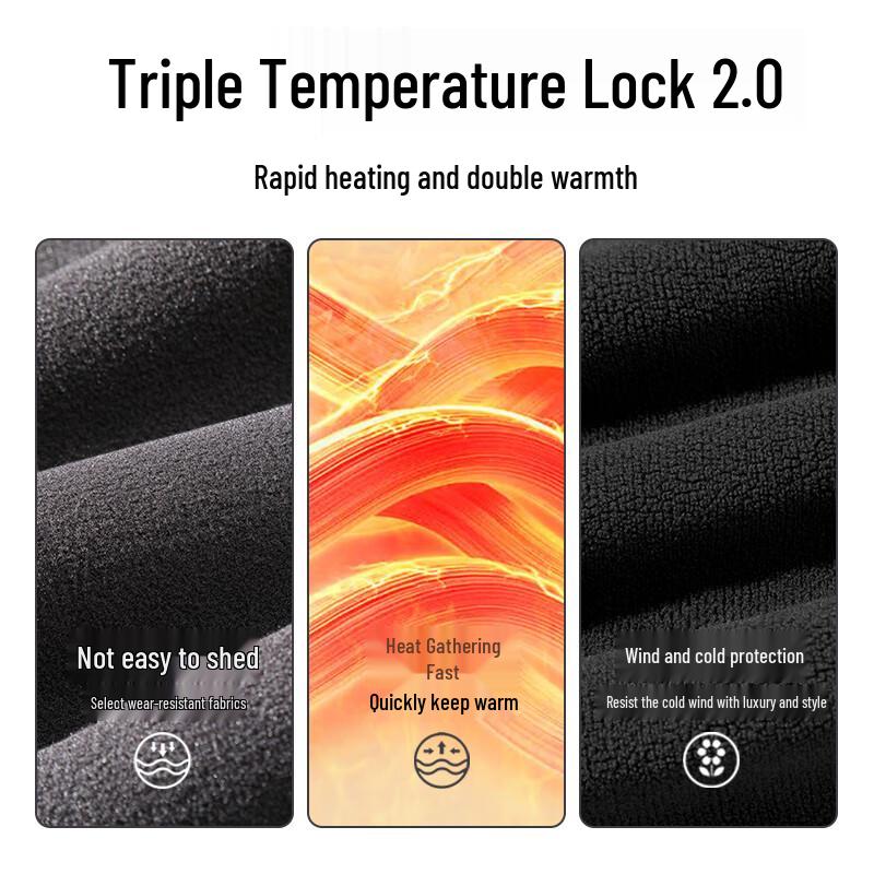 Jeanswest Men's Warm Double-Sided Fleece Jogger Pants