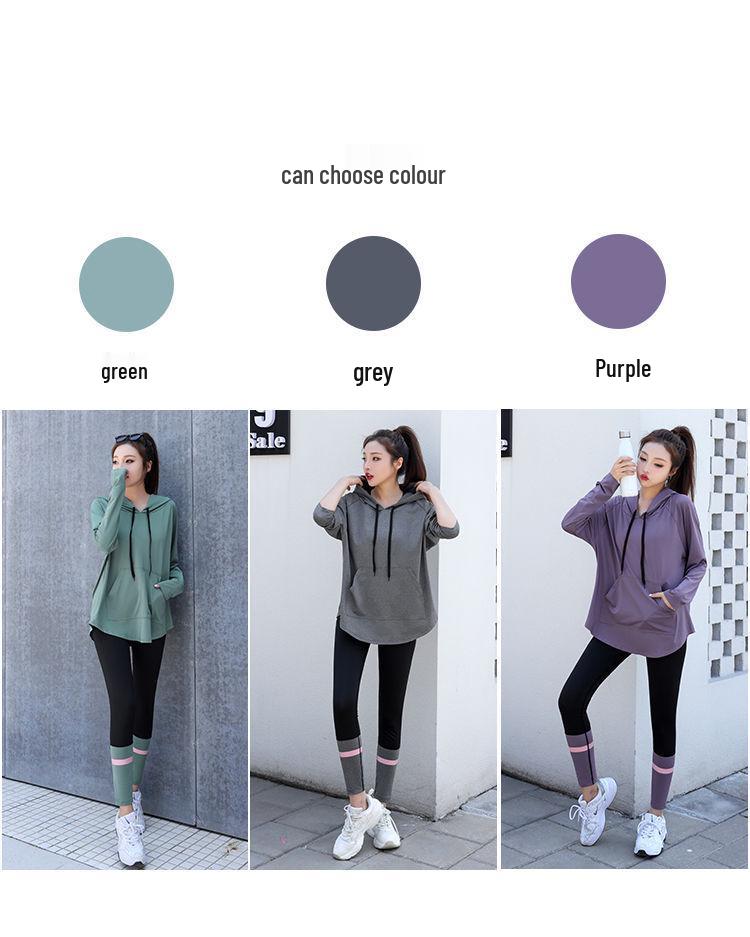 2024 Dámský sportovní dvoudílný oblek vysoké kvality na jógu a pilates - Ideální na podzimní ranní běhy