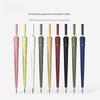 24 Bone Long Handle Umbrella Enlarged Thickened Sunny Rainy Dual-use Extra-large Black Sun Protection Automatic Umbrella