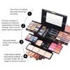MISS ROSE 59-in-1 Exquisite Girl Multi Functional Makeup Box Professional Makeup Party Makeup Kits Lipstick Eyebrow Pencil Blush