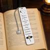 Black Tassel Bookmark Pterosaur Bookmark, Stainless Steel Fourth Wing Design Page Marker with Smooth Polished Tassel, Unique Literary Gift for