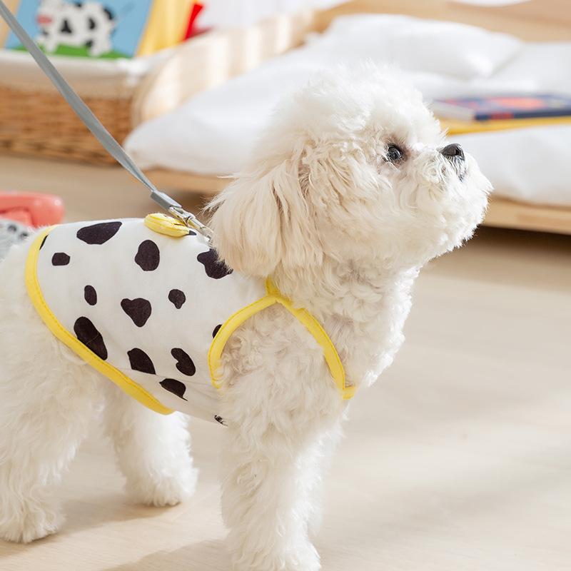 New Spring and Summer Cartoon Fruit Traction Suspender Small Dog Cat Puppy Dog Puppy Universal Clothing Pet Clothing