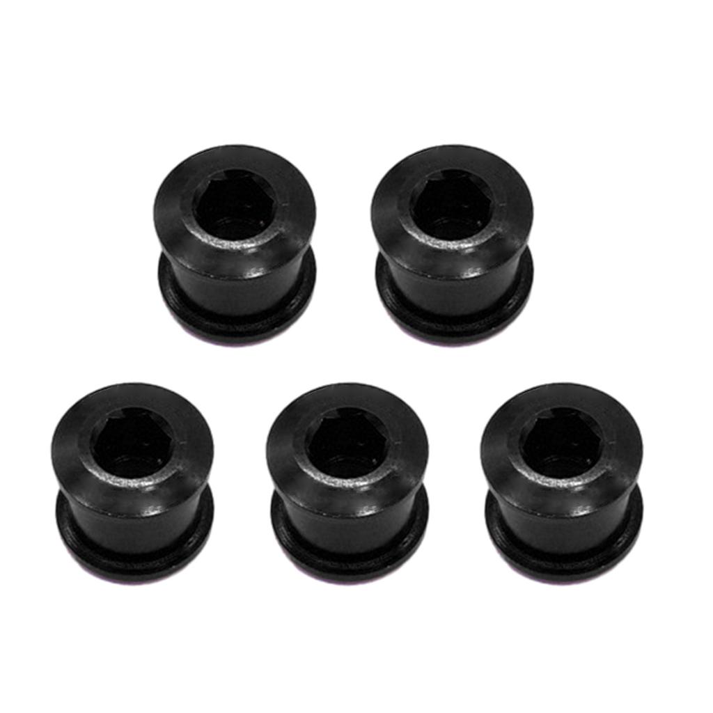 5pcs Aluminum Alloy Bike Chainring Bolts Replacement Single Chainwheel Bolts Nut for Outdoor Mountain Road Bicycles