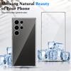 För Samsung Galaxy S24 Ultra TPU-skal Transparent Skyddande Baksida Anti-fingeravtryck