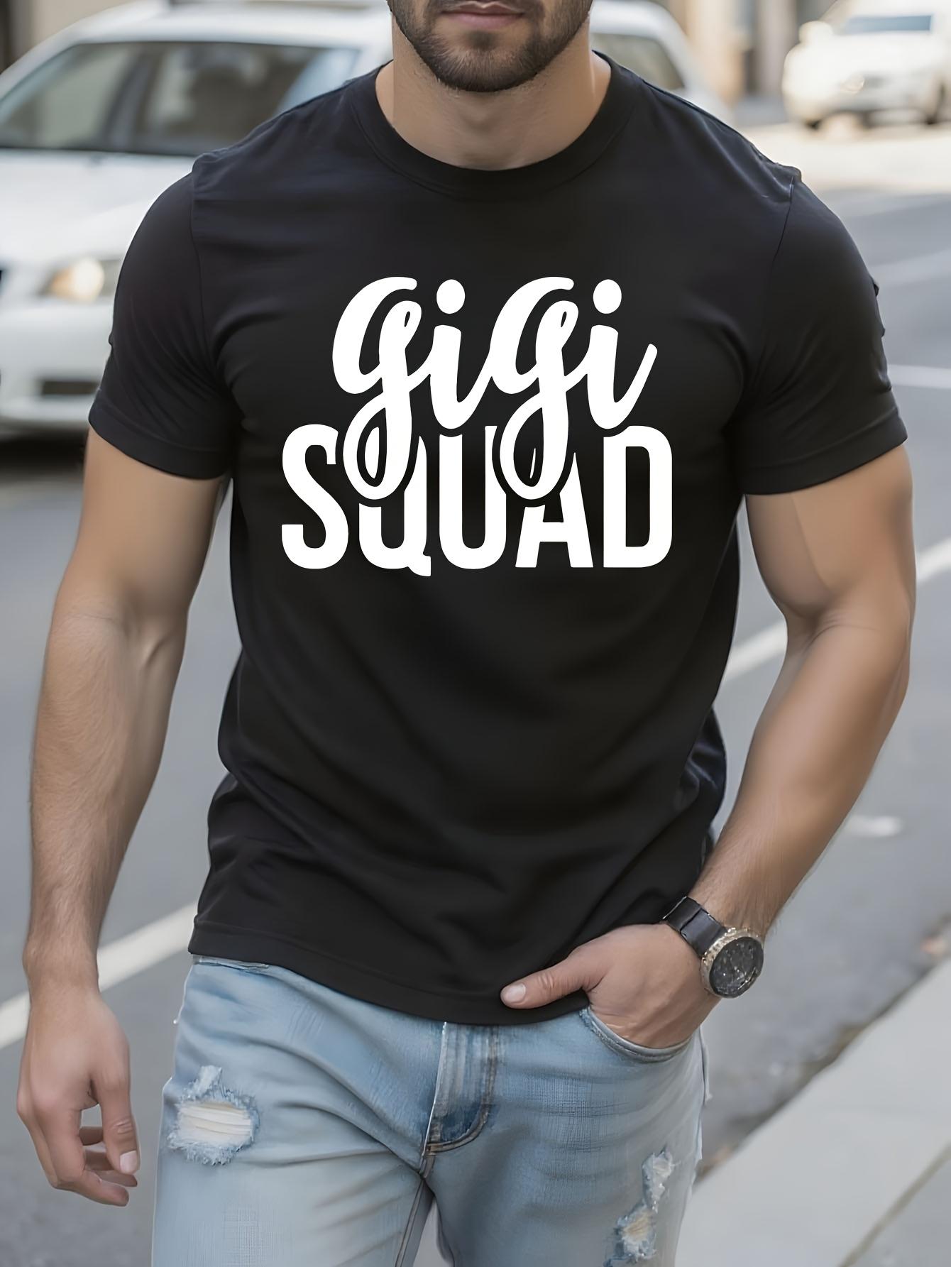 Funny Tshirt Funny Gigi Squad Graphic Tshirt - Bold White... M