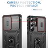 Heavy Duty Armor Phone Case For Samsung Galaxy S25 S24 S23 S22 S21 Ultra S20 FE Plus Note 20 Ultra Lens Protect Ring Stand Cover