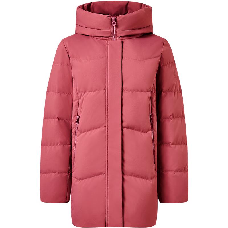 Tanboer Women's Mid-Length Hooded Down Jacket 510506Z