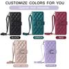 Crossbody Card Solt Ring Holder Wallet Leather Case For iPhone 16 Pro Max 15 Plus 14 13 12 11 Lanyard Book Flip Bag Pocket Cover