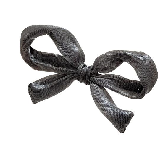 Mädchen Haarspange Perlmutt Glanz Schleife Dekoration Rutschfestes Design Pony Seite Halbhochgesteckte Haarspange Haare