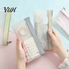 Transparent Stationery Organizer Clear Mesh Pencil Case, Large Pen Pouch for Girls, Waterproof Reinforced Edge Bag High School Students, Cosmetics