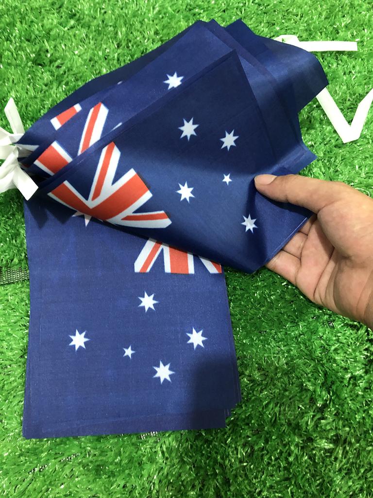 SKY FLAG Australia Ghirlande di Bandierine 14x21cm 20pz/lotto Pennant in Poliestere Striscione Stringato Australia Ghirlande Festival Festa Vacanza