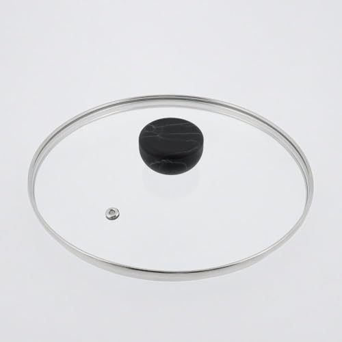 Bestco NX-152 Marble Kitchen 20cm Casserole Saucepan, Black, Marble Pattern, Induction/Gas Cookware