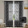 1pc Romantic Lace Sheer Curtain Flower Lace Window Curtains for Living Room Bedroom Home Window Screening Rod Pocket