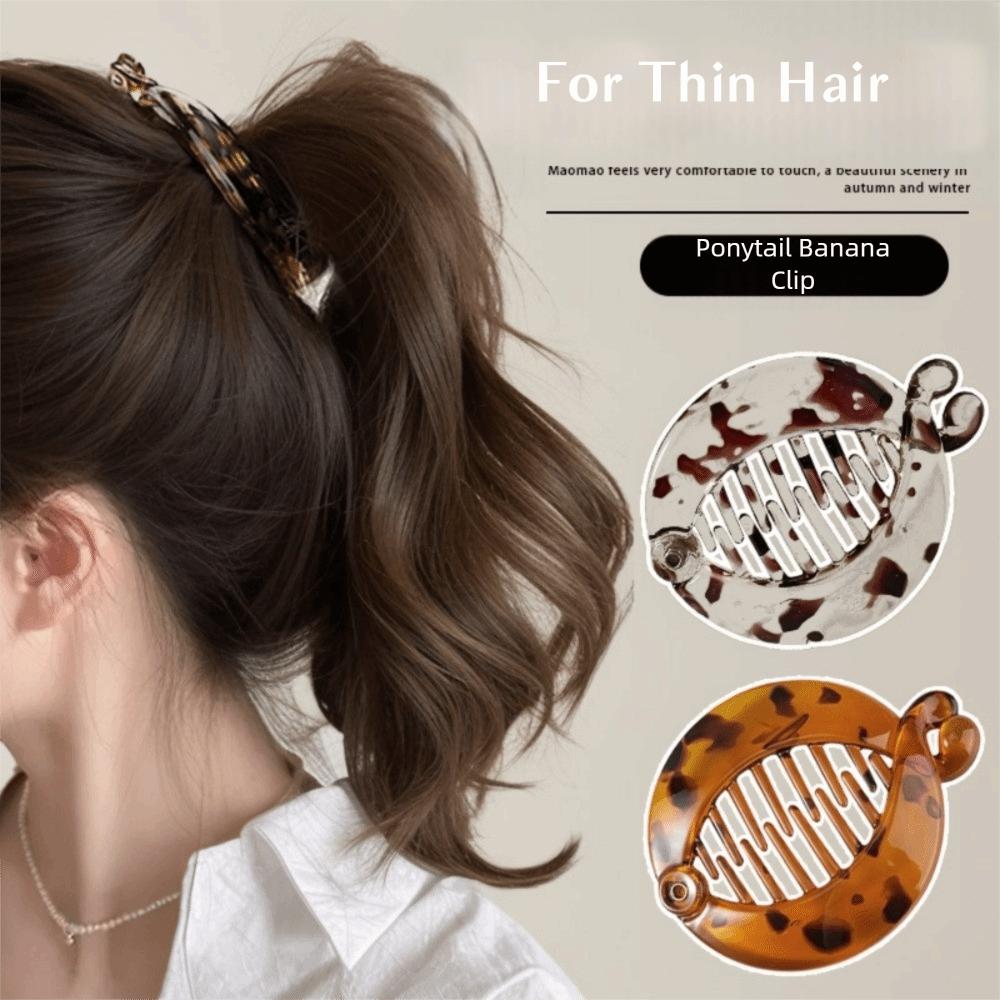 Round Banana Clip Fish Shape Hair Clips New Crab Clips  Girls Use