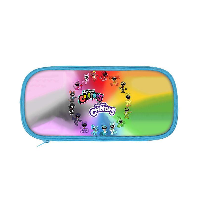 Nightmare Critters Double Layer Pencil Case With Nylon Material For Students And Kids