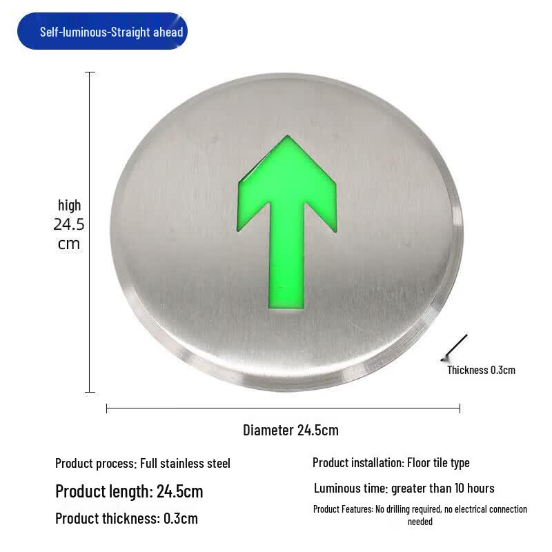Aodeler Self-Luminous Ground Evacuation Indicator Light