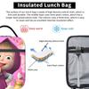 Love M-Masha Plus Bear Thermal Lunch Box Thermal Carrier Reusable,Lunch Container High Capacity Tote Lunch Box College  Outing