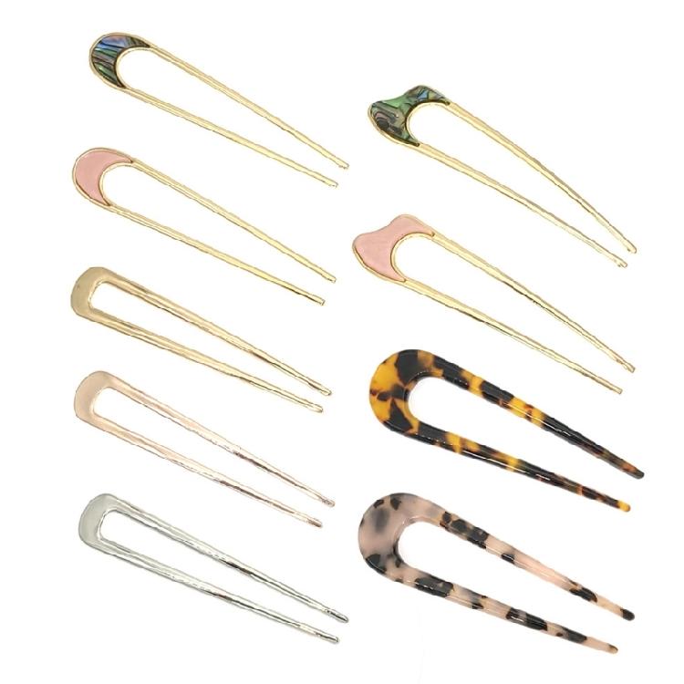 Jedinečný tvar Francouzské sponky do vlasů Příčesky Velká spona do vlasů Ozdoba do vlasů Pro ženy Nabízející vintage a moderní vzhled