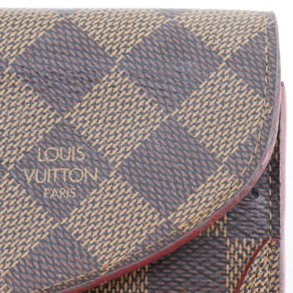 LOUIS VUITTON Portefeiulle Kaisa Purse N61221 Slys Brown Damier canvas Women Used