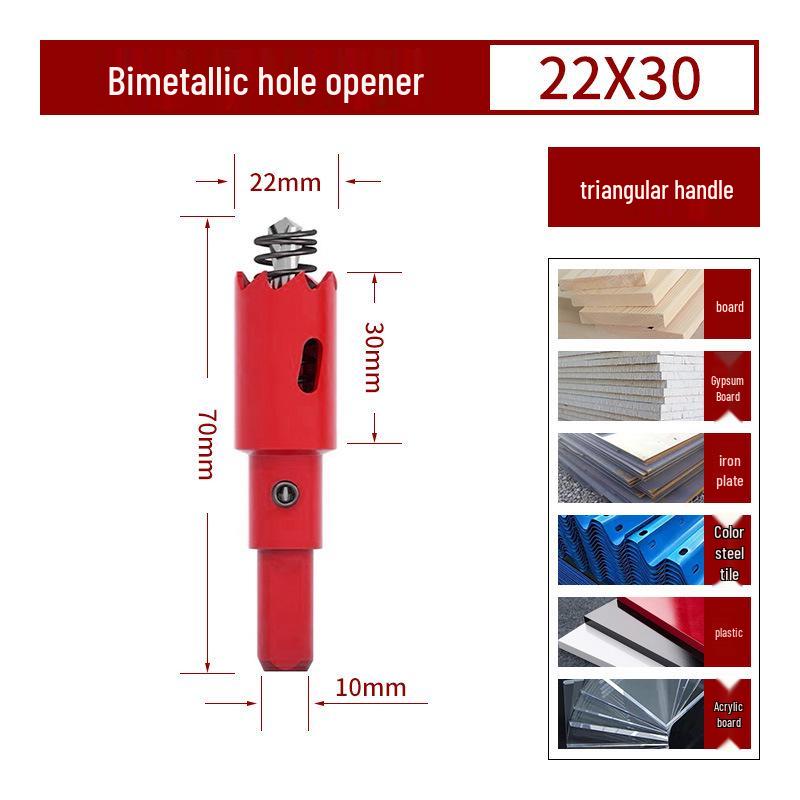 Bimetall-Lochsägebohrer für Holz, Gipskarton, PVC und Eisen
