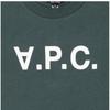 Apesse Cohbm M26384 Kma Vert Foncé Blanc Vpc Velours Logo Standard Grand Commun T-shirt Manches Courtes