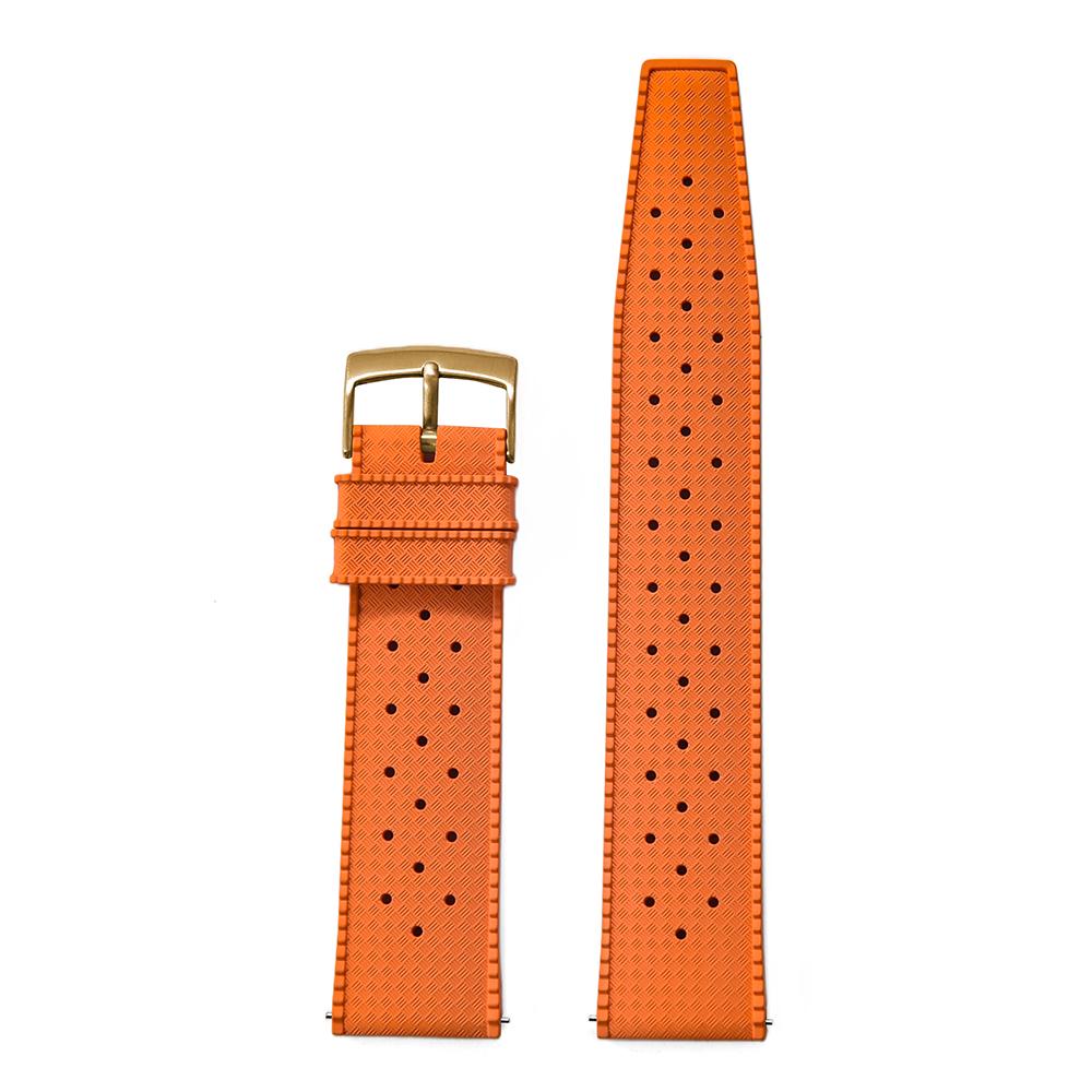 18/19/20/21/22/23/24mm Tropische FKM-Gummi-Uhrenarmbänder Schnellverschluss FPM-Armband Langlebiges Weiches Armband Wasserdichtes Sportuhr