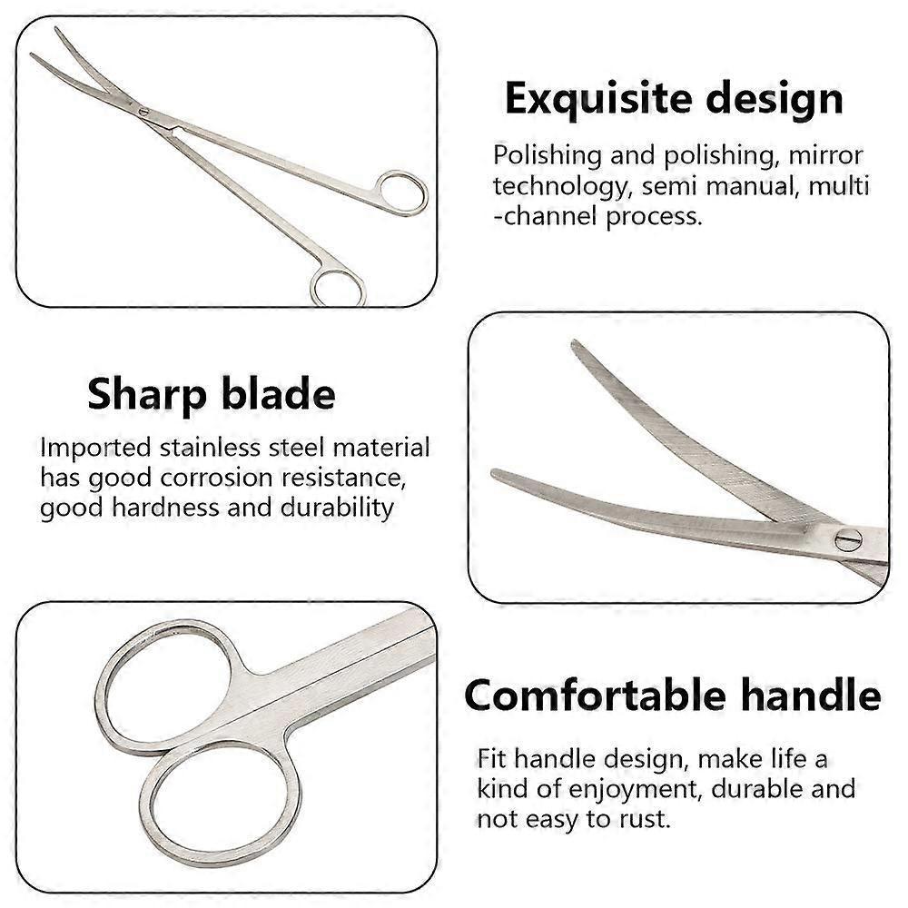 3 in 1 Stainless Steel Aquarium Tank Aquatic Plant Tweezers Scissors Tool Set for Fish Tank Plants