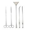 Aquatic Plant Care Kit: Scissors, Sand Leveler, Tweezers, Cloth Bag - 5-Piece Set.