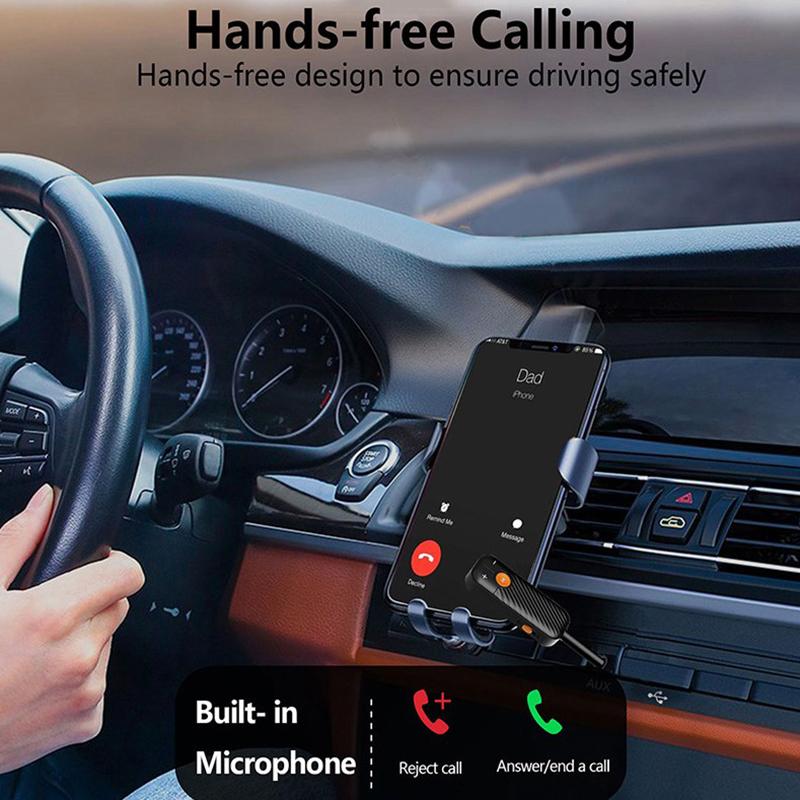 

2-в-1 Портативный Приемник-Передатчик Bluetooth 5.2 3,5 мм Aux Стерео Беспроводной Аудио Адаптер с Микрофоном для Наушников, Телевизора, Авто Аудио onesize