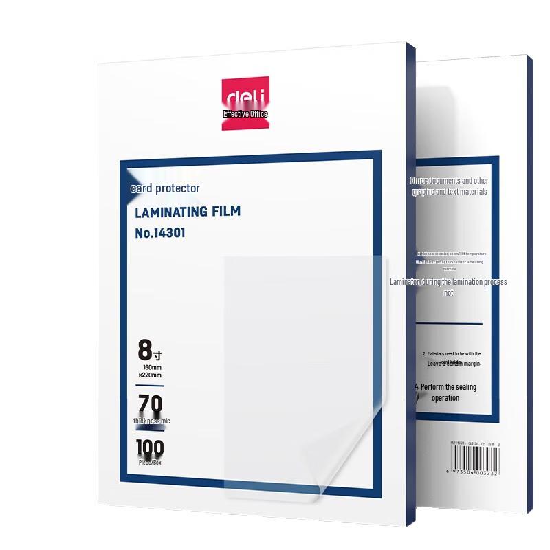 Deli 14301 Laminating Film 70mic
