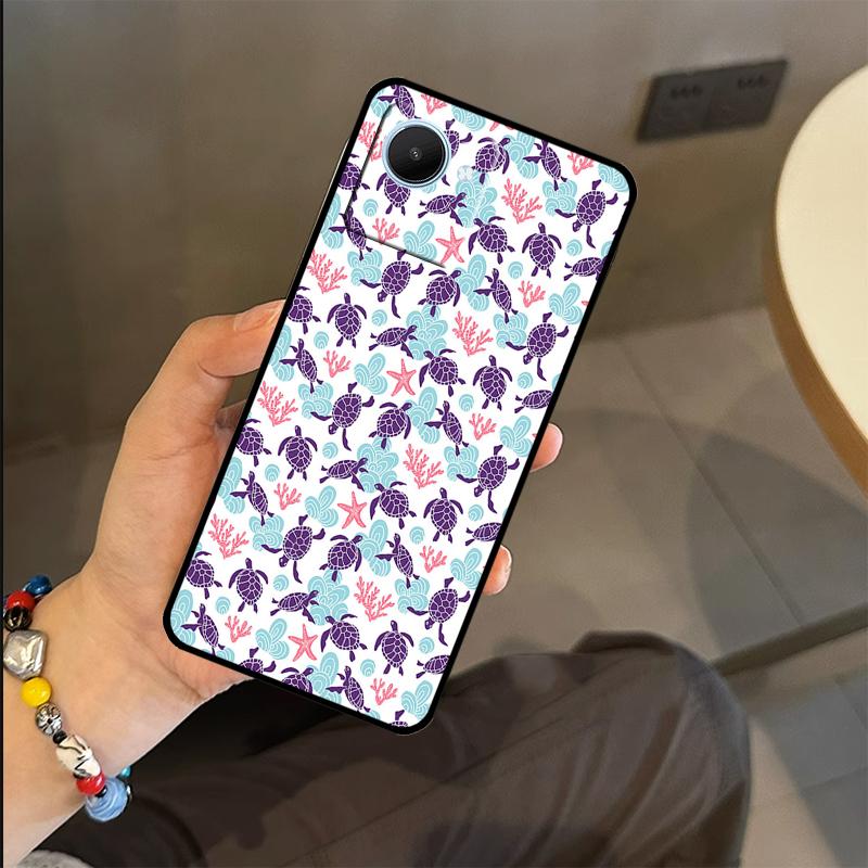 Sea Turtle Case For Realme C71 C75 C55 C51 C53 C25 C63 C61 C65 C67 GT6 GT7 Pro 11 12 13 14 15 Pro Plus