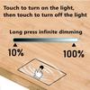 Sweep Dimmer Sensor Penetrating Switch DC 12V Wood Panel Touch Switch LED Dimmable Touch Sensing Hidden for Wood Home Lighting