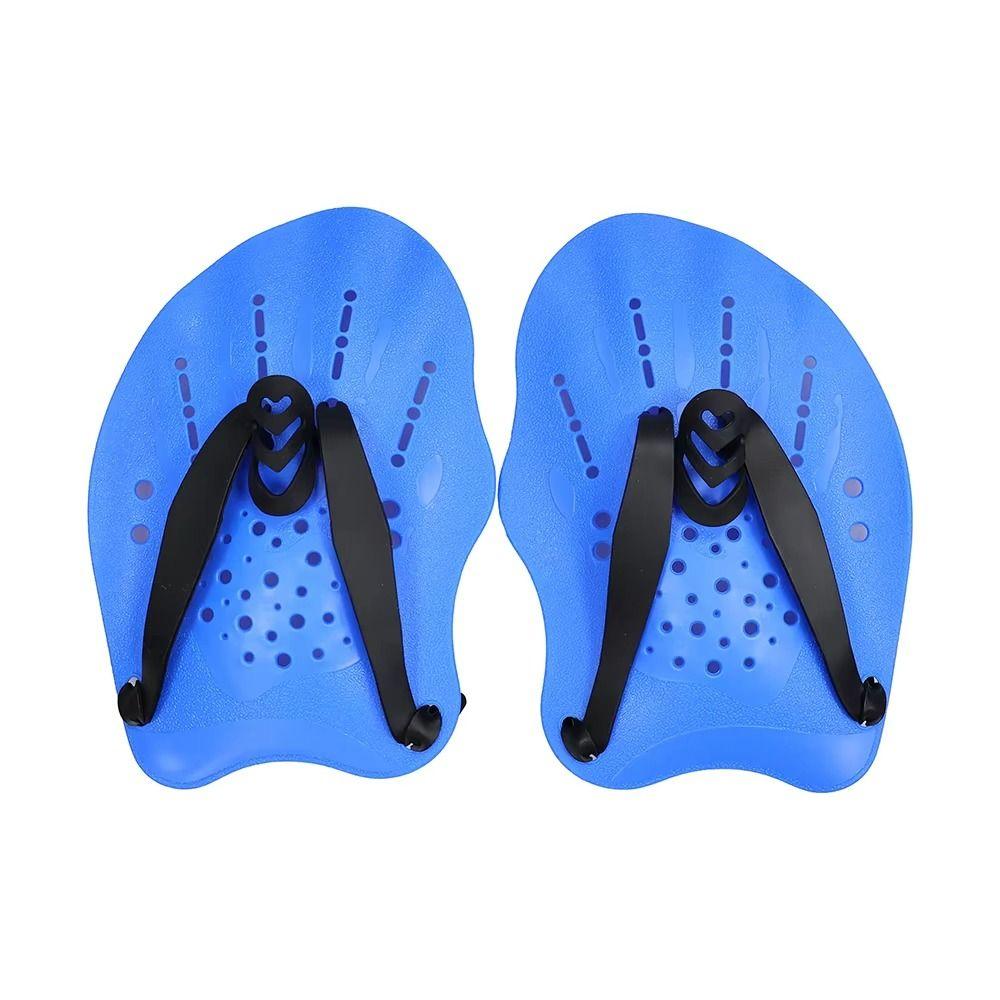 1Pair With Silicone Straps Swim Paddles Freestyle Hands Fins Flippers  Water Sport Snorkeling