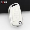Tpu Car Folding Key Case Cover Fob Keychain For Citroen C1 C2 C3 C4 C5 Xsara Pica For Peugeot 306 407 807 For Ds Ds3 Ds4 Ds5 Ds6