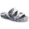 Crocs Classic Clog Marble Pattern Slip-On Sandals Unisex Footwear White Black 207701-103