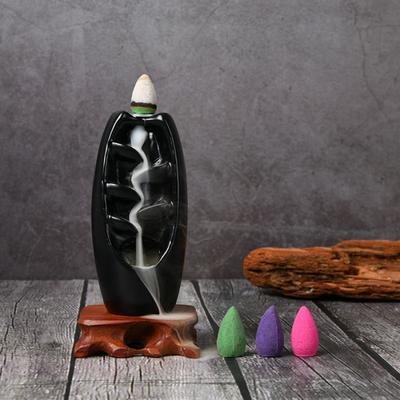 Incense Burner, Resin Reflux Incense Burner, Reflux Aromatherapy Incense Burner Stand, Suitable for Home Reading Room Decoration