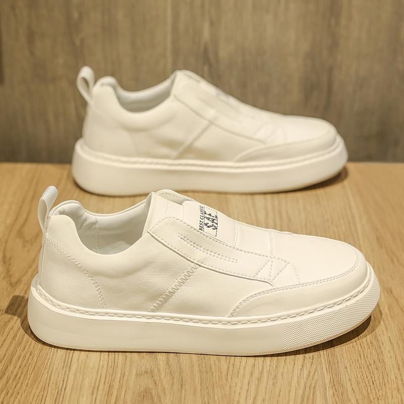 Fashion High Quality Men Dress Flat Designer Shoe Outdoor Antiskid Casual Leather Loafers Comfy Thick Bottom Moccasin Lazy Walking Shoe